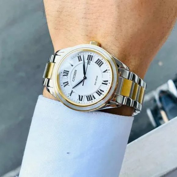 🔥Citizen Men's Roman Numeral Two Tone Watch - Picture 1 of 5